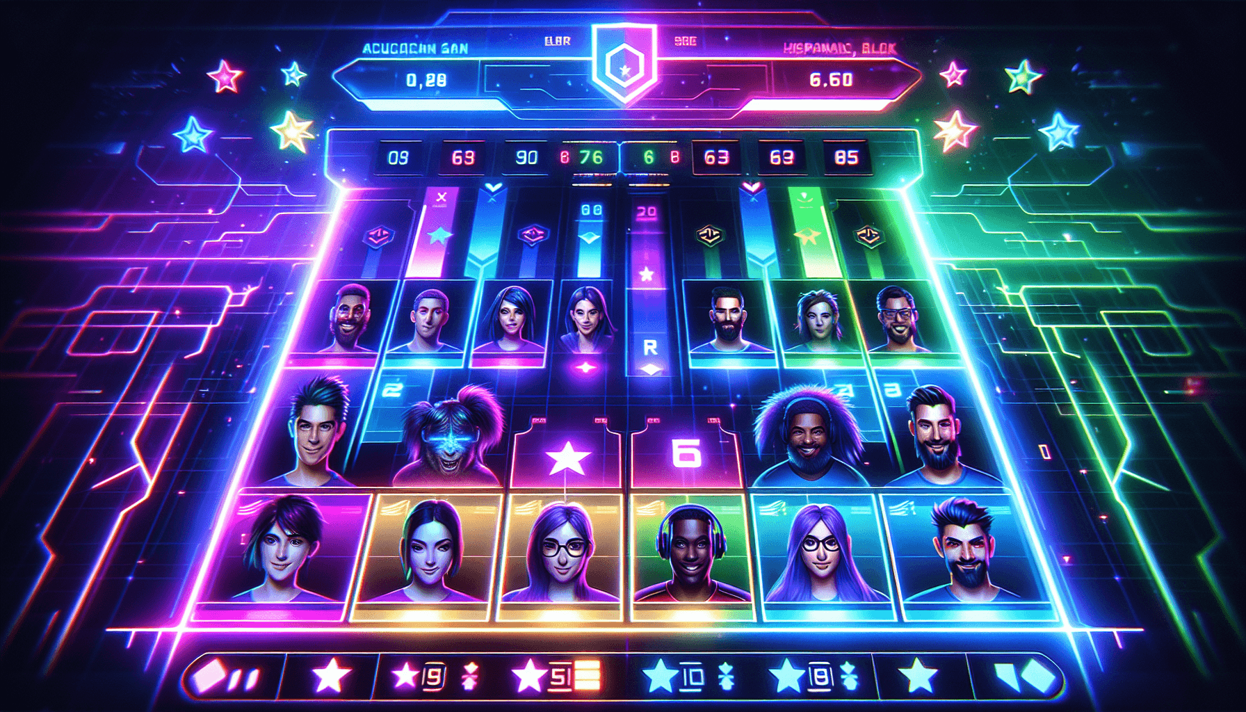 In-game leaderboard competition screen